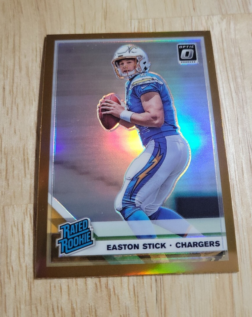 2019 Donruss Optic EASTON STICK Bronze Holo Prizm #189 Rated Rookie RC Chargers