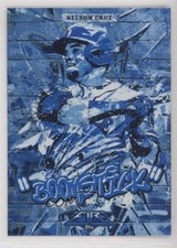 2017 Topps Fire Monikers Blue Chip Nelson Cruz #M-8 5ta