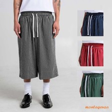 Shaka Wear Men's Baggy Plaid Shorts