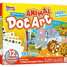 Dot Art Aktivit&auml;t, Dot It Tiere, Sticker Bastelset f&uuml;r Kinder, DIY Bastelset ...