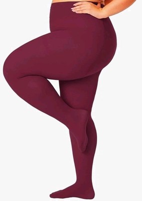 Viva Curve Plus Size Opaque Tights for Women, XL-XXL