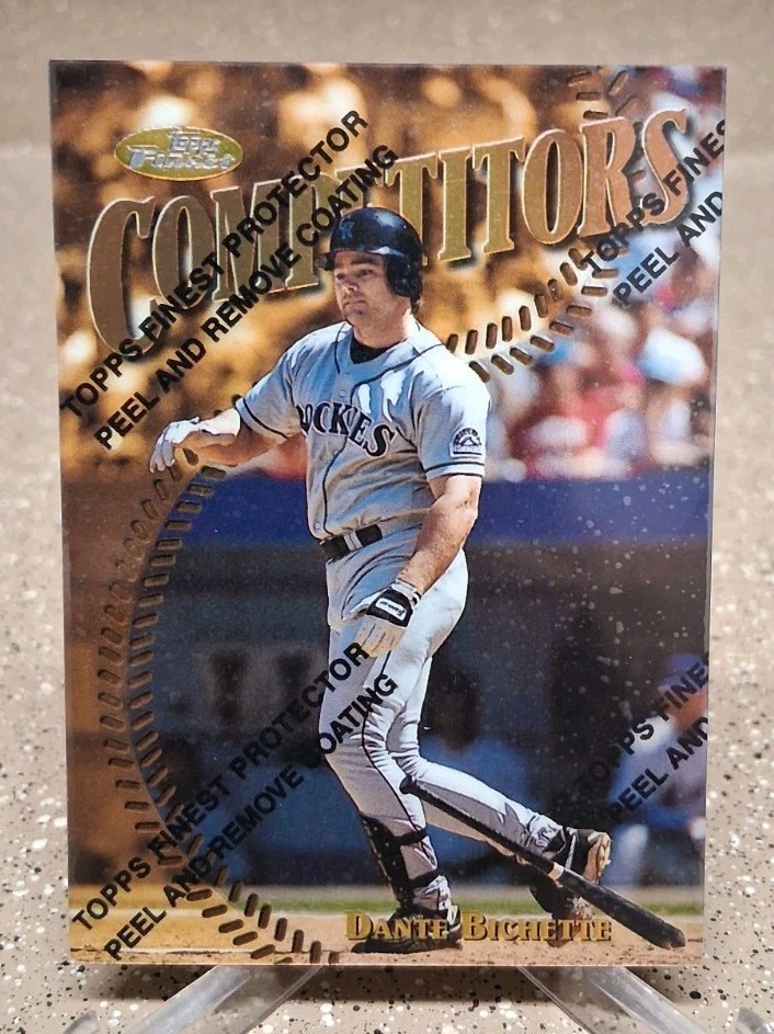 Dante Bichette 1997 Topps Finest  Rare Gold #346 Colorado Rockies 