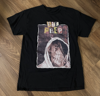 #ad Vintage Y2K Soundcloud Rap Lil Peep Tshirt Men#x27;s Size Small Black Graphic $19.99