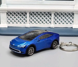 2023 Toyota Prius Prime Blue Custom 1/64 Scale 🎁GREAT GIFT FOR TOYOTA LOVERS 🎁