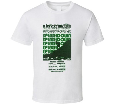 Vintage Surf Film T-Shirt Splashdown Film 1969