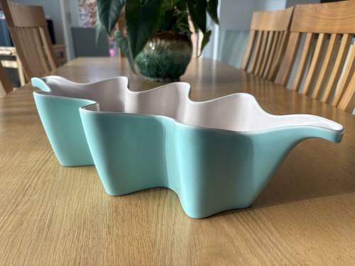 Poole Pottery Wave Pattern Planter - Picture 2 of 5