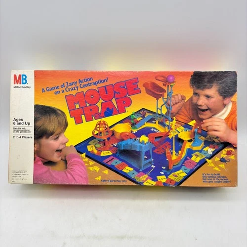 VINTAGE Mouse Trap COMPLETE Milton Bradley 1986 Classic Board Game Kids Family