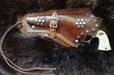 1950 Leslie Henry Gene Autry Hubley Cap with Signed Studded Leather Holster