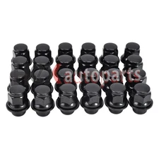 24PC M12x1.5 Black Mag Seat Lug Nuts for Toyota Camry Avalon Highlander Tacoma