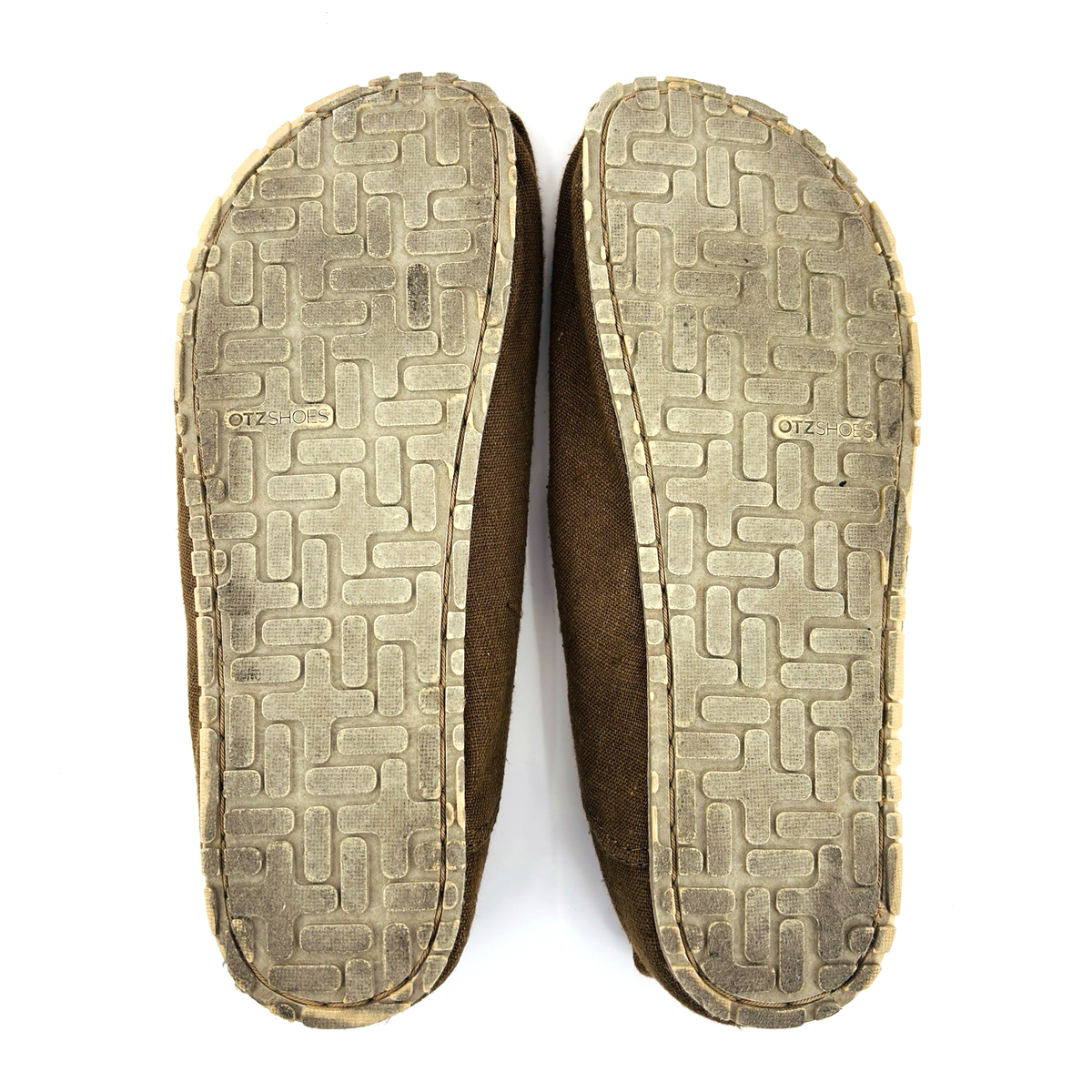 OTZ Espadrille Linen Brown Canvas Minimalist Slip On Shoes Size 42 (US Mens 9) Womens 12 (Mens 9) OTZ Espadrille Linen Brown Canvas  main image 4