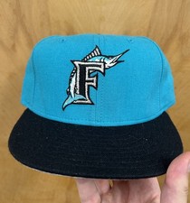 Vintage Florida Marlins New Era 5950 Pro Model Fitted 7 3/8 Hat Made In USA 90s