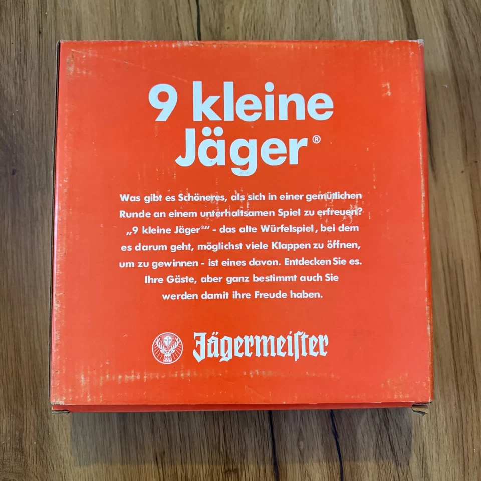 Jägermeister 9 kleine Jäger Shut The Box Brettspiel Trinkspiel - Bild 2 von 4