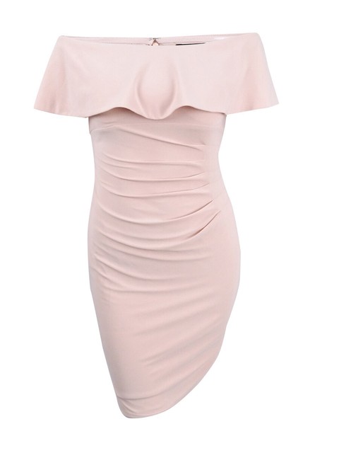 xscape ruffled sheath dress