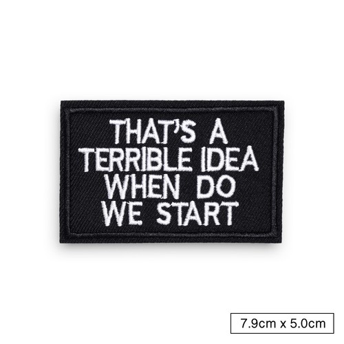 Biker Motorcycle Patches Words Slogan Embroidered Iron on Fabric Badge Sticker - Bild 64 von 64