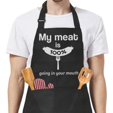 Funny Aprons for Men with Pockets - Anniversary Valentines Day Birthday Apron...