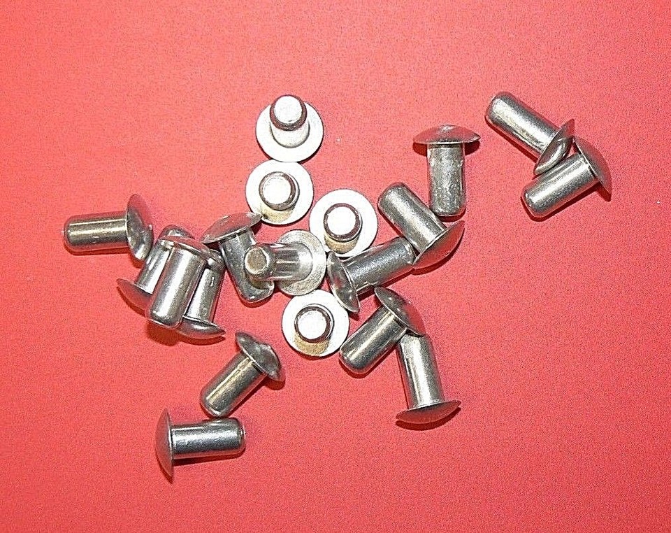 1/4" x 1/2" Modified Brazier Head Solid Aluminum Rivet - 2117 T4 (Hard ...