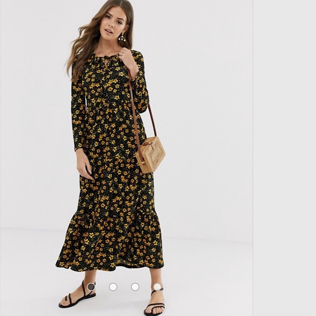 free people tiers of joy midi dress Free People Tiers Of Joy Midi Dress NWT Medium M Black Combo New