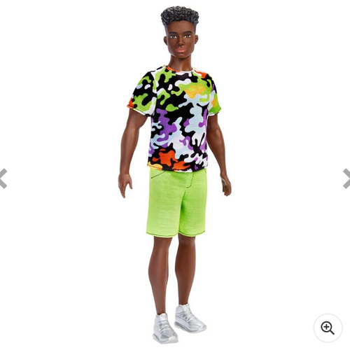 Barbie Fashionista Ken Doll 183 Camo Tee - Picture 16 of 24