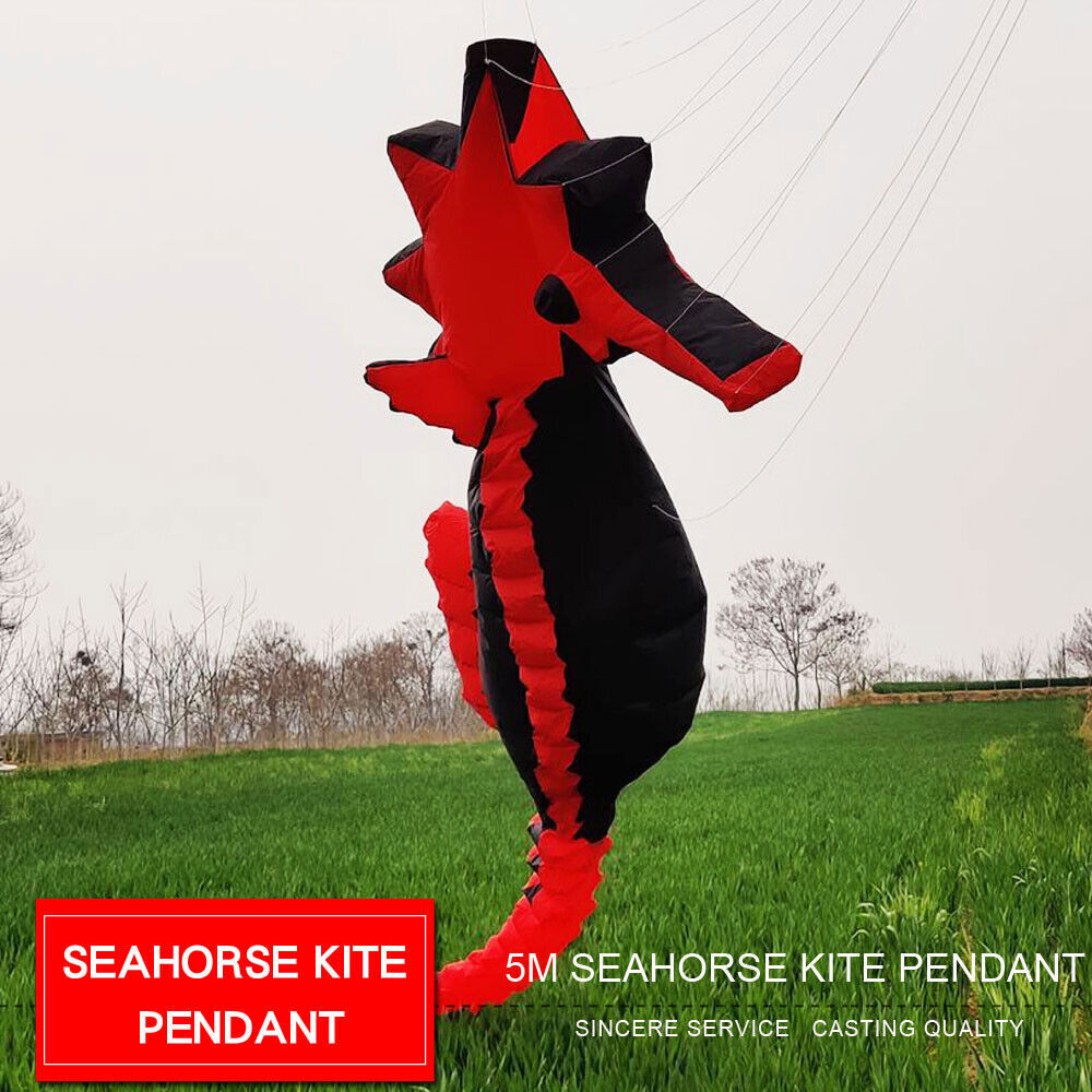 5m seahorse kite pendant adult outdoor fun soft inflatable shoes kite