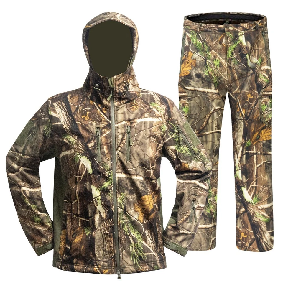 Hunting Clothes for Men with Lining, Water Resistant Hunting Jacket and Pants - Image 3 of 4