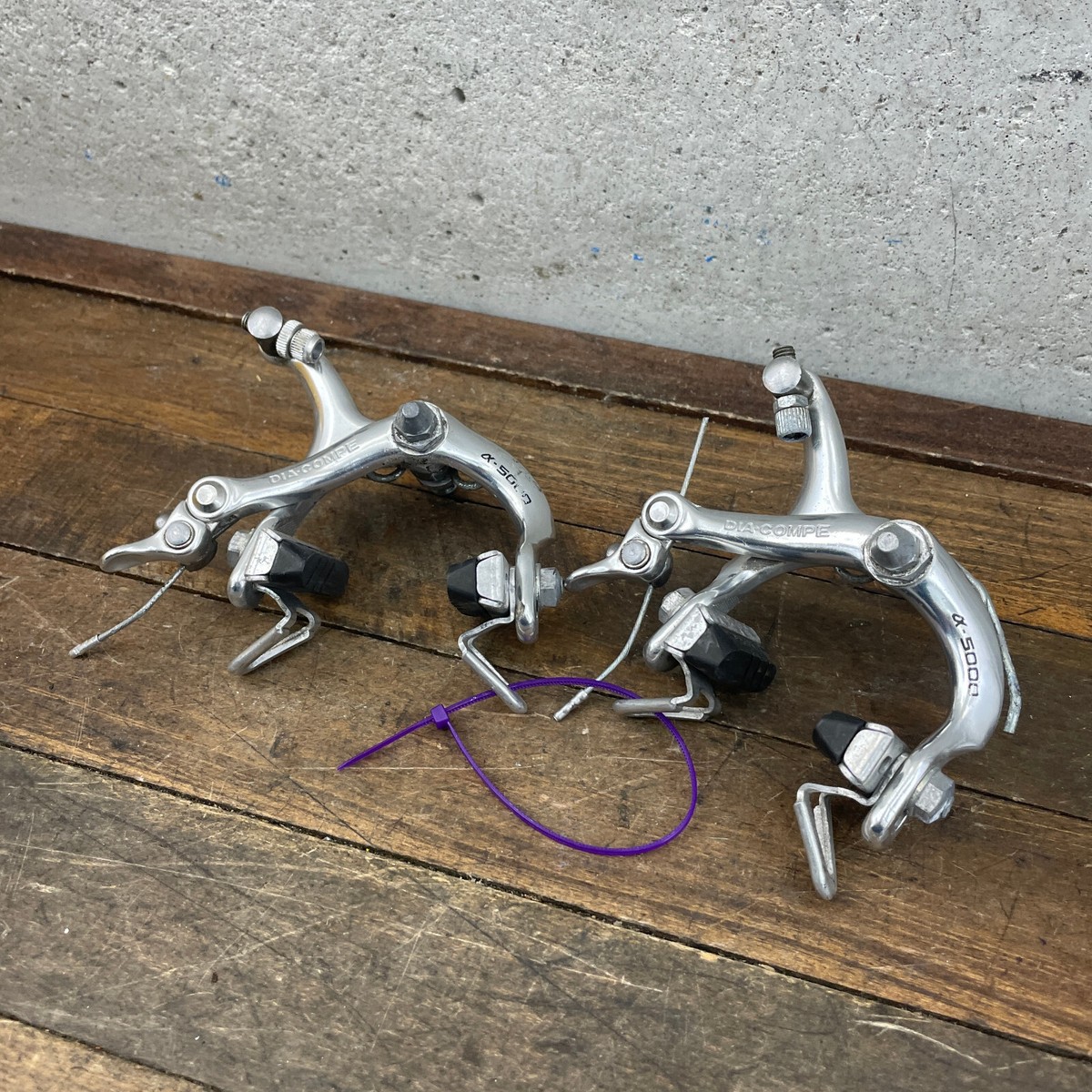 Vintage Dia Compe Alpha 5000 Brake Calipers AX Recessed 80s Nippon