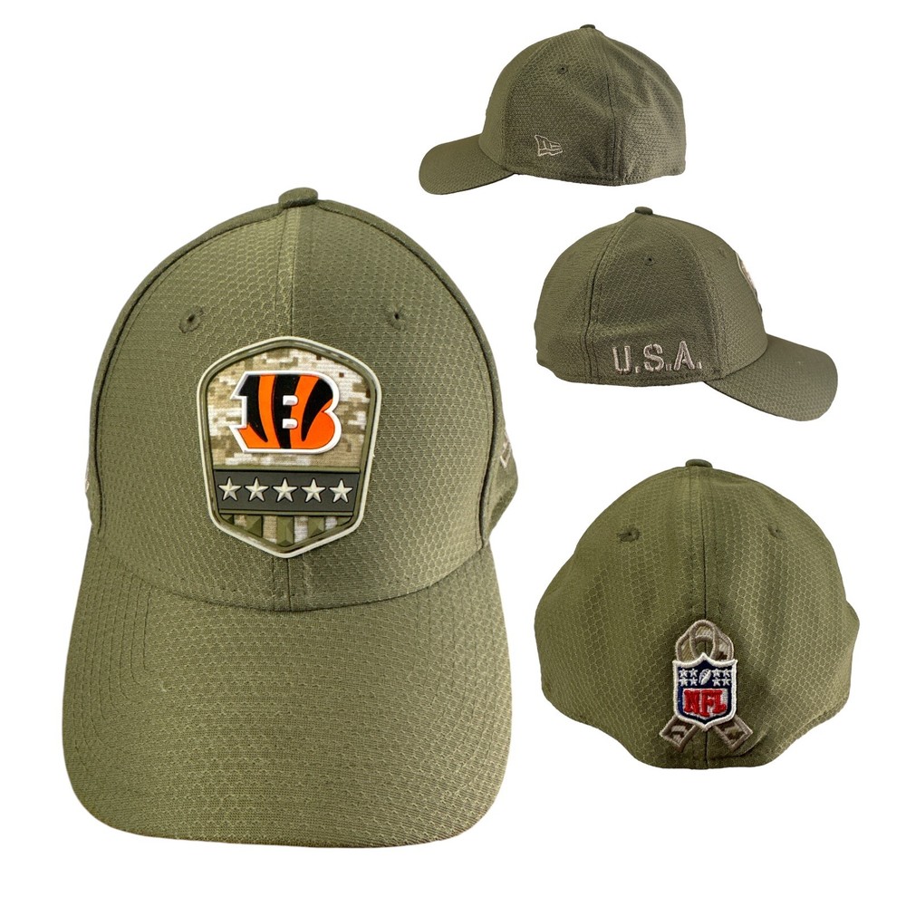 Cincinnati Bengals Salute to Service Fitted Medium Large New Era Military USA