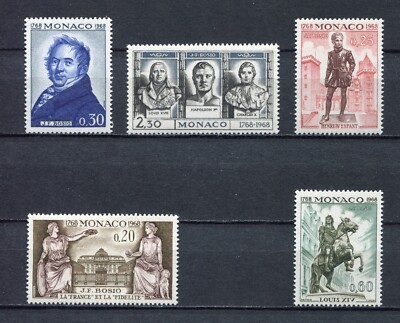 s12373 MONACO POSTFRISCH ** 1968 Bosio 5v