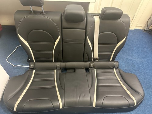 MERCEDES C-CLASS C63S AMG W205 REAR SEAT BENCH COMPLETE ASSEMBLY - Picture 3 of 7