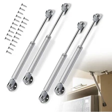 4pcs Cabinet Door Lift-up Hydraulic Gas Strut Spring Lid Flap Stay Hinge