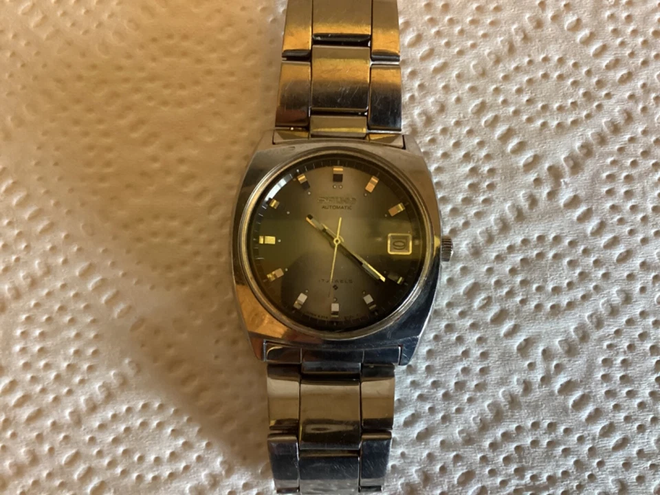 Vintage Seiko watch automatic 6308-8020 Smokey gray dial