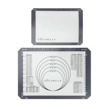 2tlg Set Backunterlage Silikon Backmatte Silikonmatte Antihaft Teigunterlage