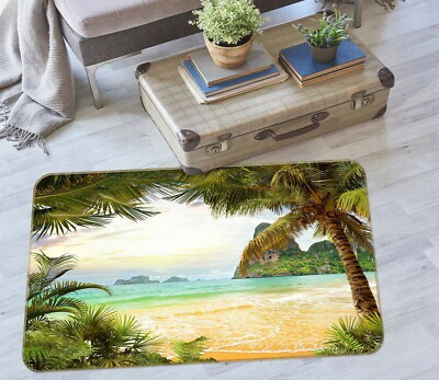 3D Strand Kokosnussbaum NAM3262 Spiel Teppich Mat Elegant Foto Teppich Fay