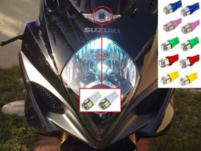Suzuki GSXR LED Headlight Pilot Park Lights T10 194 GSXR 600 GSXR
