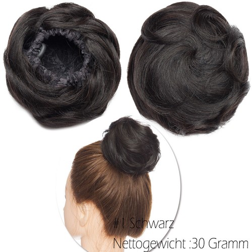 US Messy Bun Scrunchie Hair Extensions Wavy THICK Ponytail Real 100% Human Hair - Picture 21 of 38
