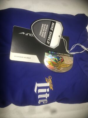 Indy 500 - Miller Lite - NikeGolf - Windwear Full Zipper Jacket w/ Hood - NWT