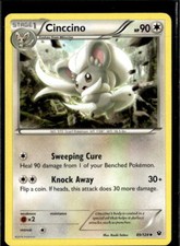 Pokemon Cinccino 89/124 Fates Collide Non Holo Uncommon 2 Card Lot LP