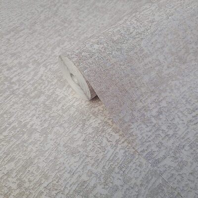 Contemporary Cream Off White Plain Faux Fabric Woven Textured Lines Wallpaper 3D