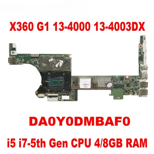 Specter G1 For HP Specter X360 G1 13-4000/4003DX Motherboard With i5/i7-5th CPU 4 ...