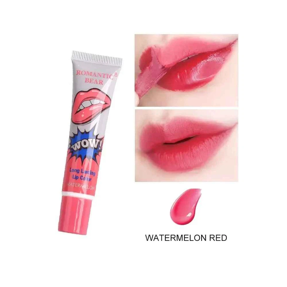 Romantic Waterproof Lipstick Peeling Off Lip Stain Tint Gloss Mask Long Lasting - Image 3 of 4
