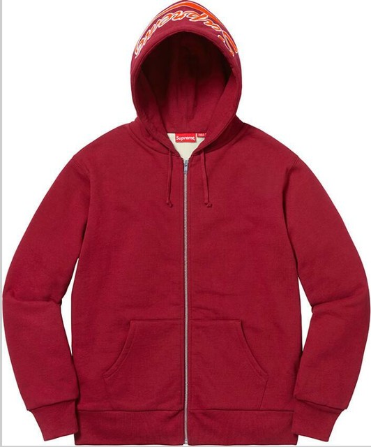 supreme thermal zip up sweatshirt