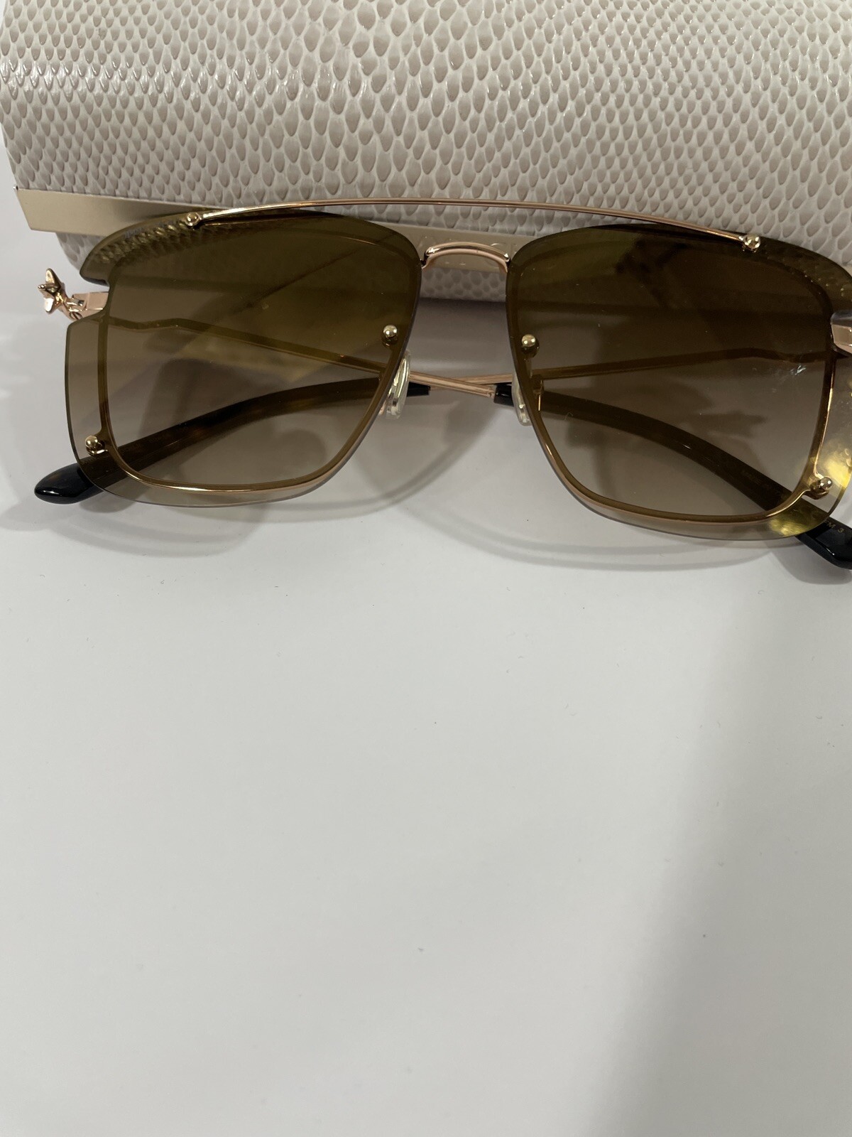Jimmy Choo AMBRA/S 0DDB/JL 62 Ladies' Sunglasses with Rose Gold Frame
