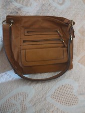 Leather Handbag by Bueno  Cognac Brown