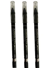 (3 Pack) NEW Rimmel Scandaleyes Waterproof Kohl Kajal Liner, Black ,0.04 Ounces