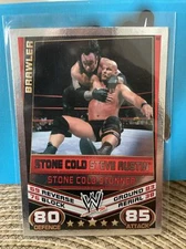 2012 Wwe Topps Slam Attax Rebellion Stone Cold Steve Austin Stone Cold Stunner