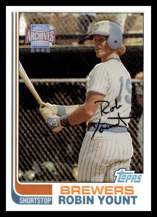 2002 Topps Archives Reserve Robin Yount #96 Refractor - MLB Baseball Card