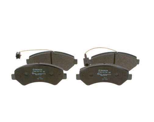 Kit plaquettes de frein avant BOSCH 0 986 494 799 pour frein à disque de PEUGEOT 208 et 2008