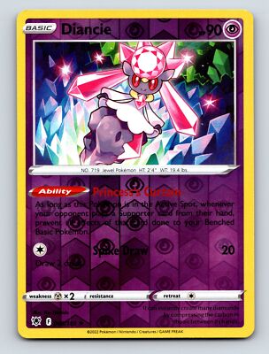 Basic Diancie HP 90 Princess Curtain Ability Spike Draw Rarity