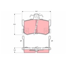 Plaquette de frein Rover 820