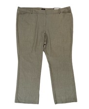 NWT Worthington Modern Fit Trouser Mini Houndstooth Gray Dress Pants Size 24 NEW
