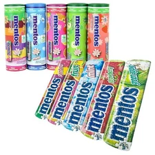Mentos Mini Jigsaw Puzzle 5-pack 3"x10" Colorful Candy Bundle Set YWOW